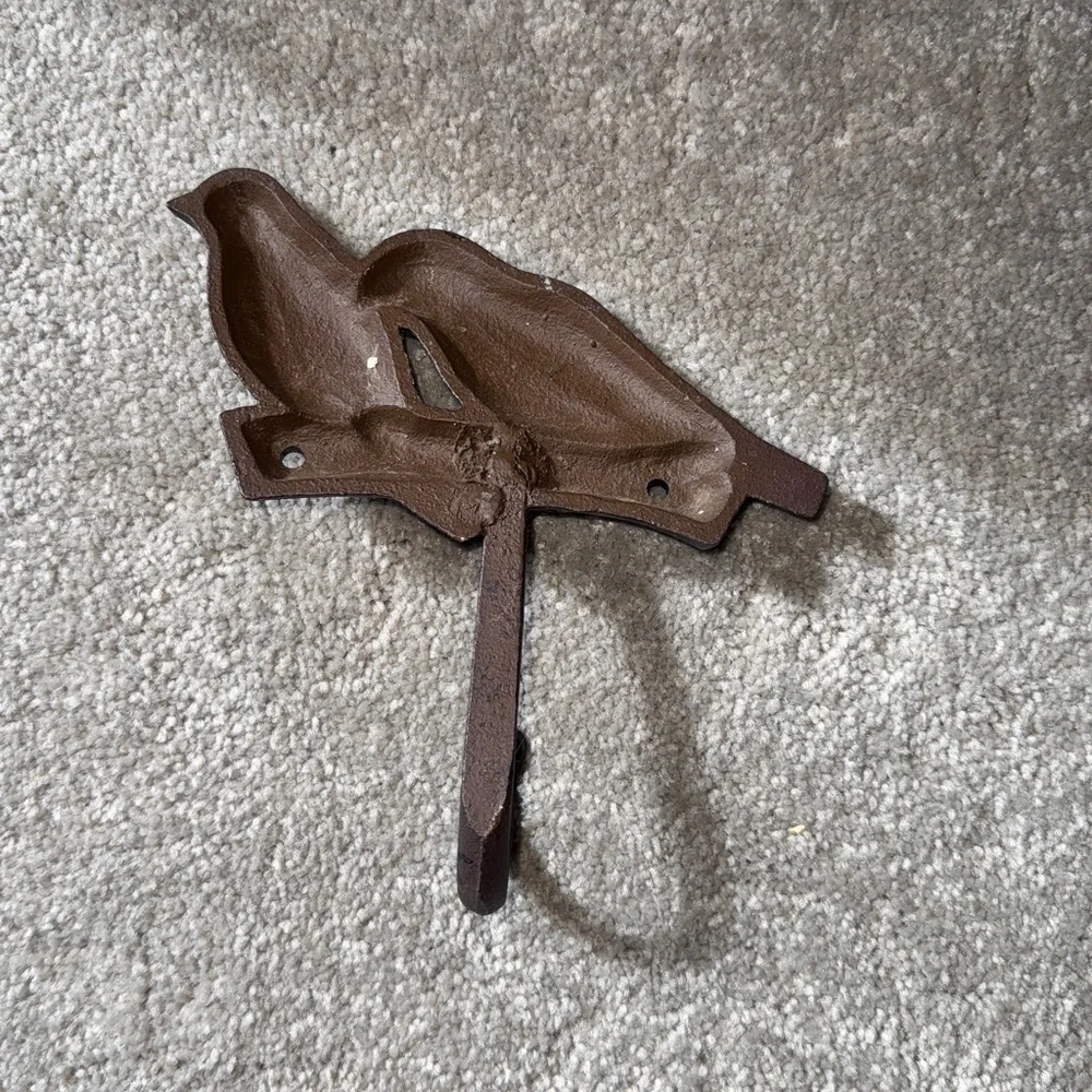 Black wrought iron Bird hook